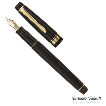 Pilot Justus 95 Black with Gold Trim Fountain Pen