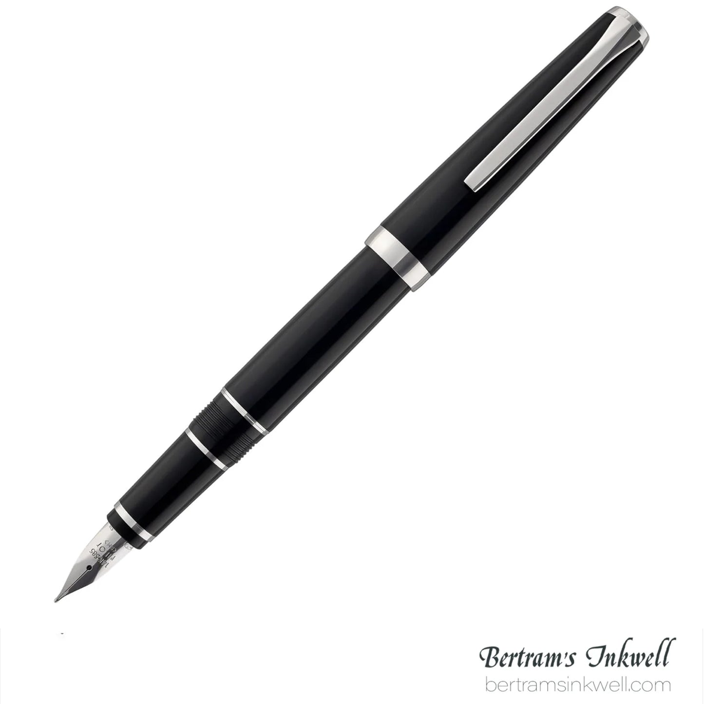Pilot Metal Falcon Black Fountain Pen