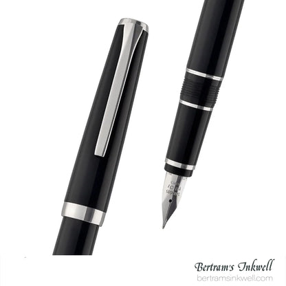 Pilot Metal Falcon Black Fountain Pen