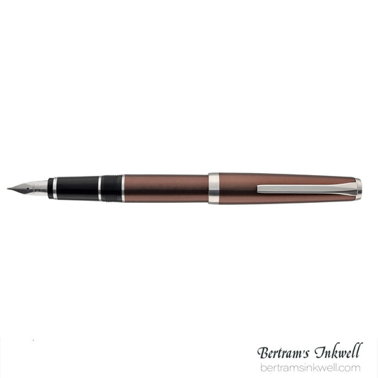 Pilot Metal Falcon Brown Fountain Pen