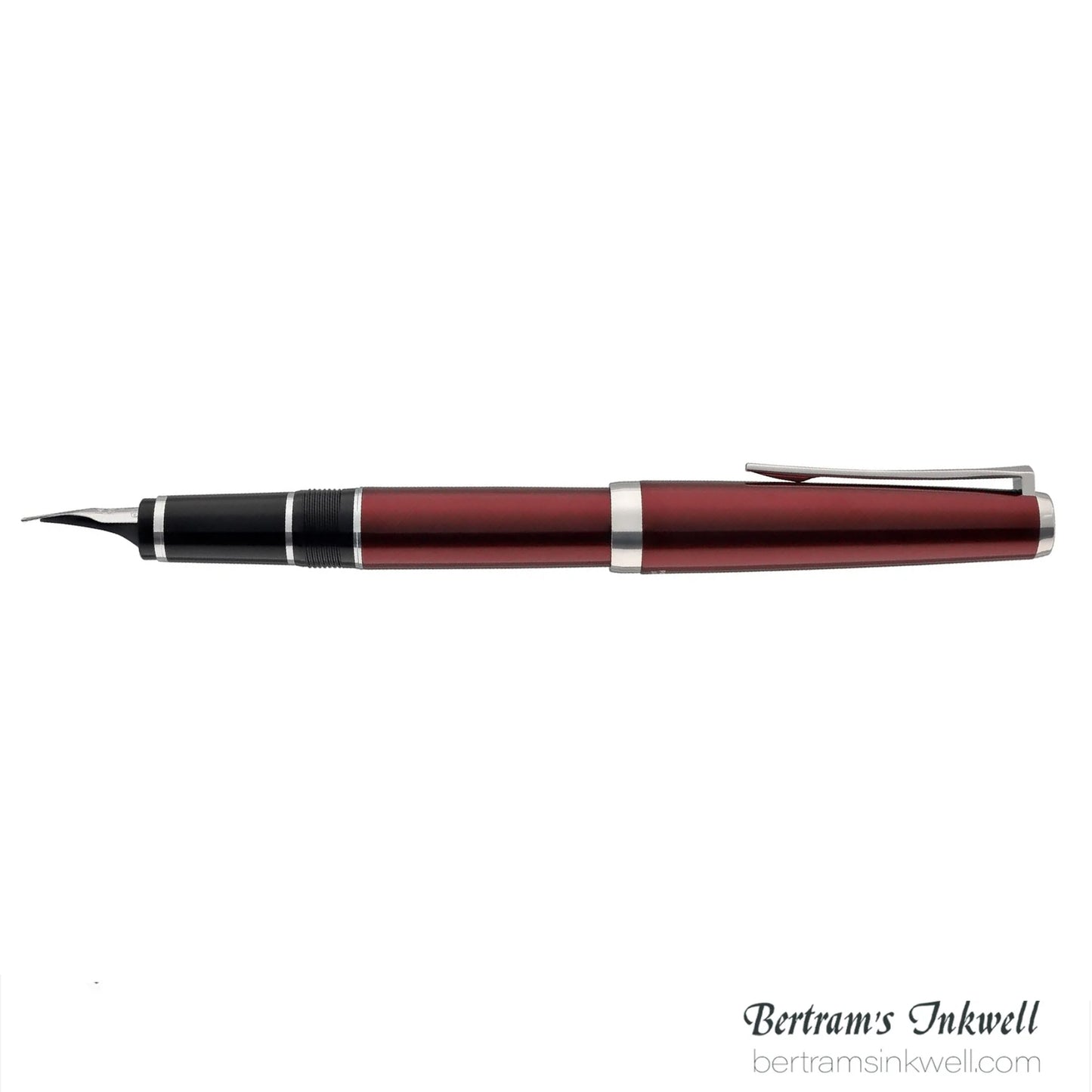 Pilot Metal Falcon Burgundy Fountain Pen
