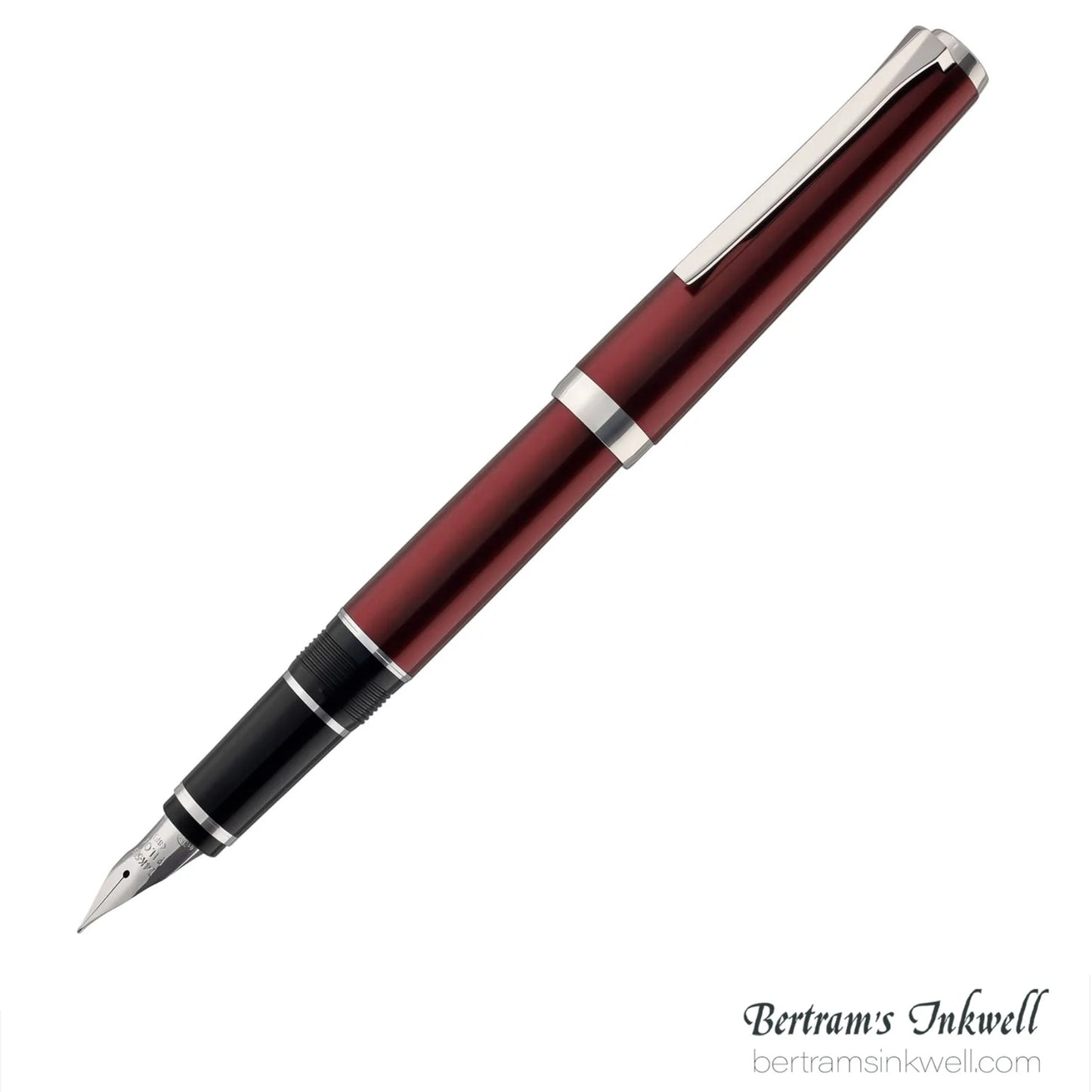 Pilot Metal Falcon Burgundy Fountain Pen