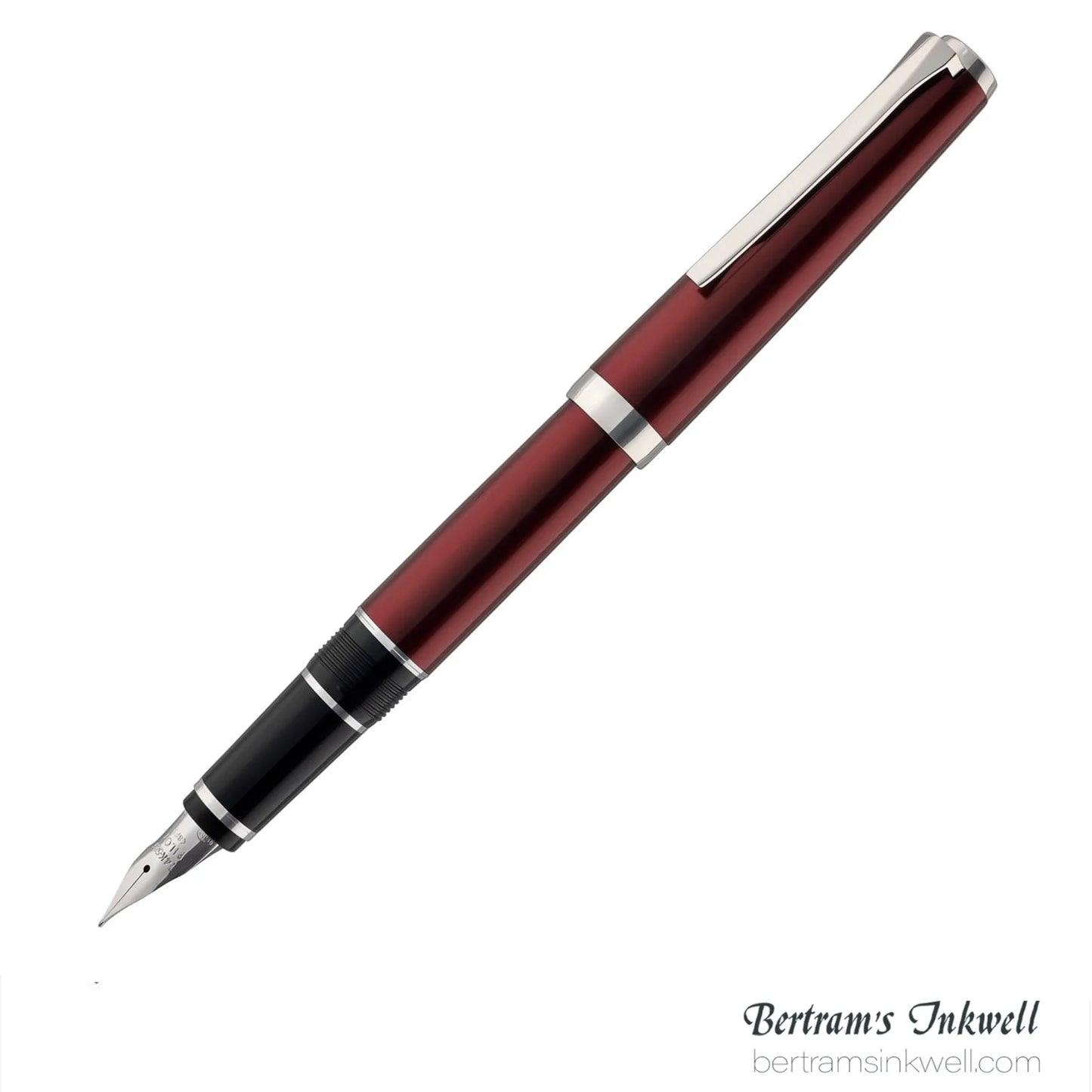 Pilot Metal Falcon Burgundy Fountain Pen