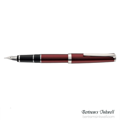 Pilot Metal Falcon Burgundy Fountain Pen