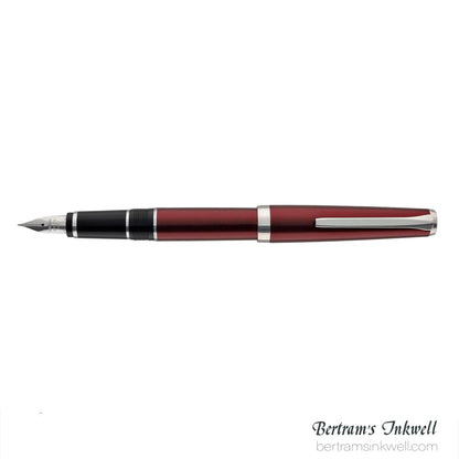 Pilot Metal Falcon Burgundy Fountain Pen