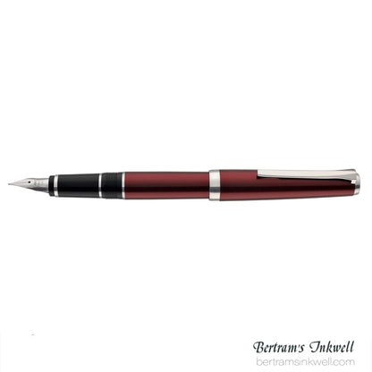 Pilot Metal Falcon Burgundy Fountain Pen