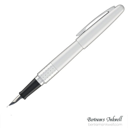 Pilot Metropolitan Silver with Dot Pattern Fountain Pen