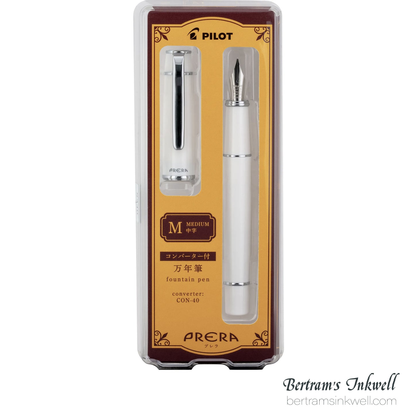Pilot Prera Porcelain White Fountain Pen