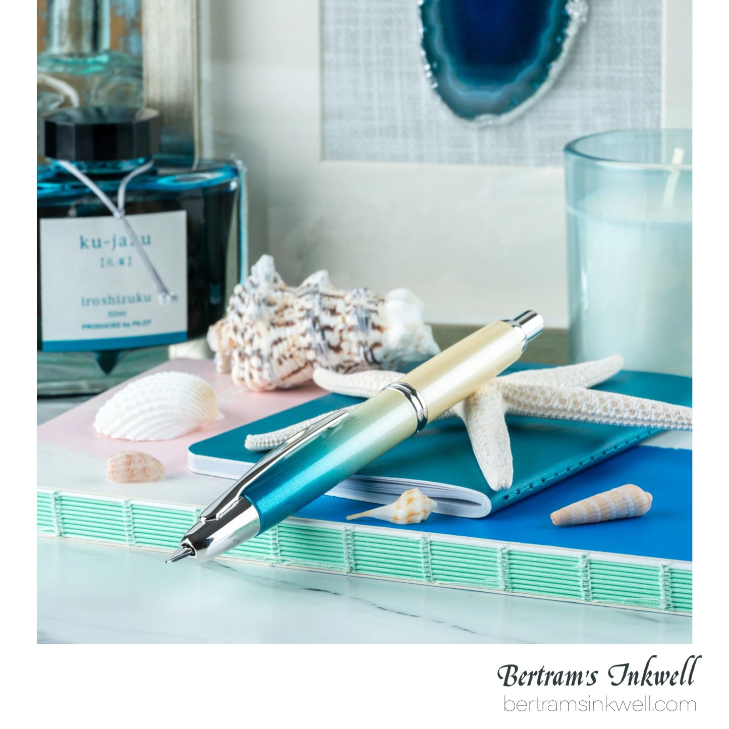 Pilot Vanishing Point 2024 Limited Edition Seashore Fountain Pen USED