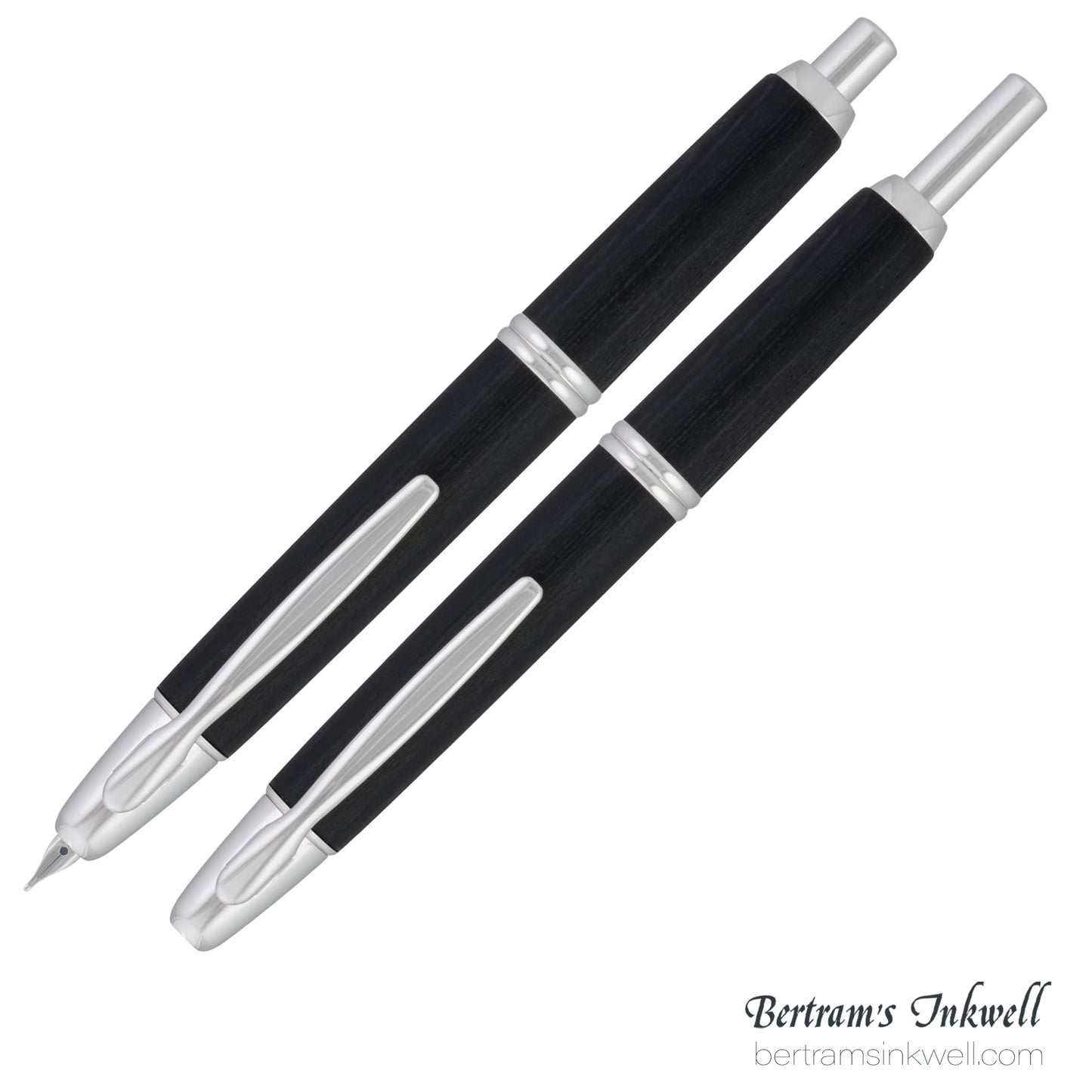 Pilot Vanishing Point Birchwood Black Fountain Pen