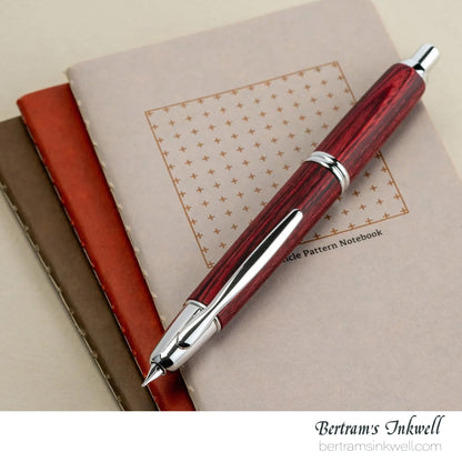 Pilot Vanishing Point Birchwood Red Fountain Pen