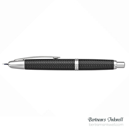 Pilot Vanishing Point Black Carbonesque and Rhodium Accents Fountain Pen