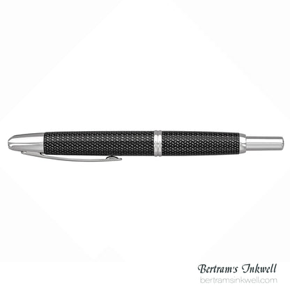 Pilot Vanishing Point Black Carbonesque and Rhodium Accents Fountain Pen