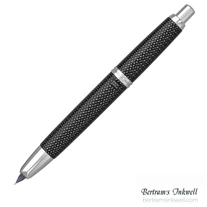 Pilot Vanishing Point Black Carbonesque and Rhodium Accents Fountain Pen