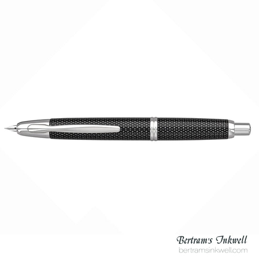 Pilot Vanishing Point Black Carbonesque and Rhodium Accents Fountain Pen