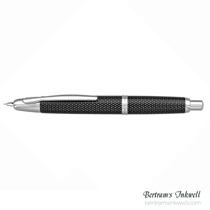 Pilot Vanishing Point Black Carbonesque and Rhodium Accents Fountain Pen