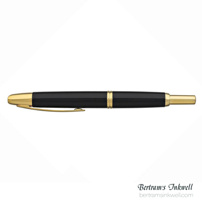 Pilot Vanishing Point Black and Gold Accents Fountain Pen