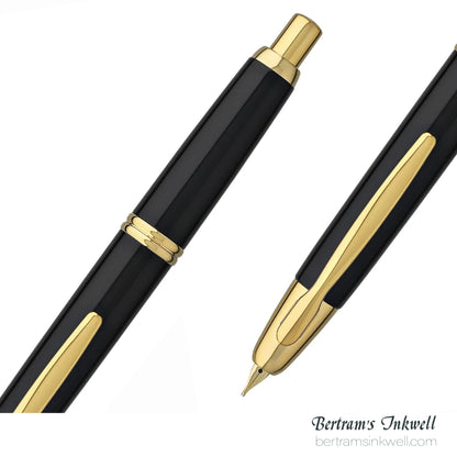Pilot Vanishing Point Black and Gold Accents Fountain Pen