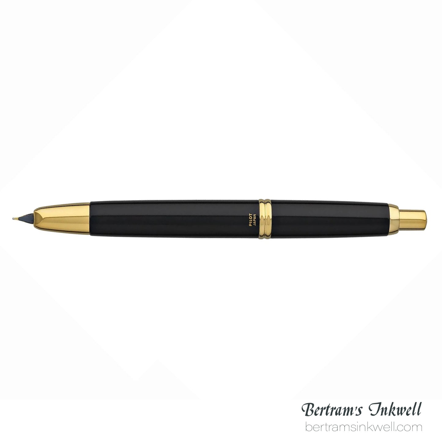 Pilot Vanishing Point Black and Gold Accents Fountain Pen