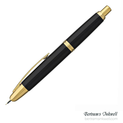 Pilot Vanishing Point Black and Gold Accents Fountain Pen