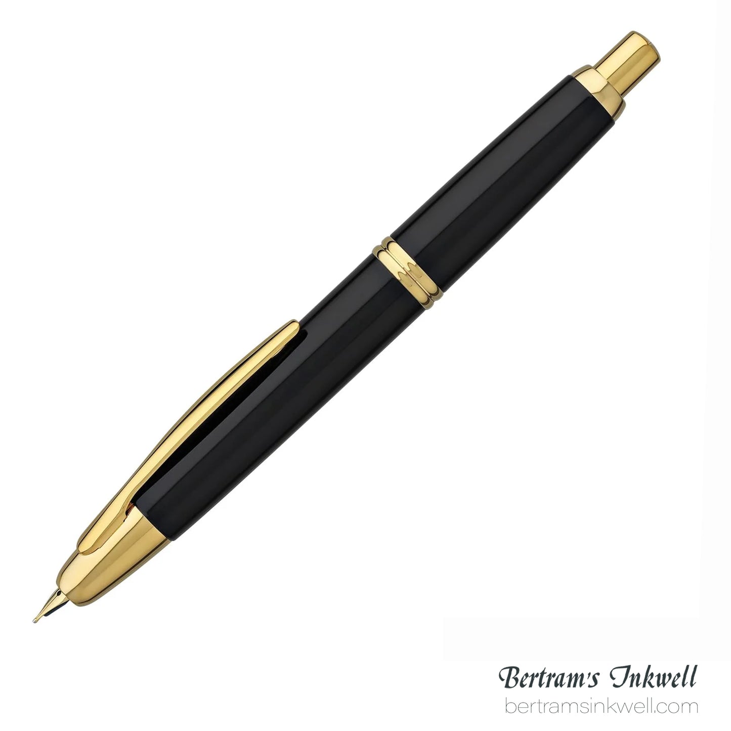 Pilot Vanishing Point Black and Gold Accents Fountain Pen