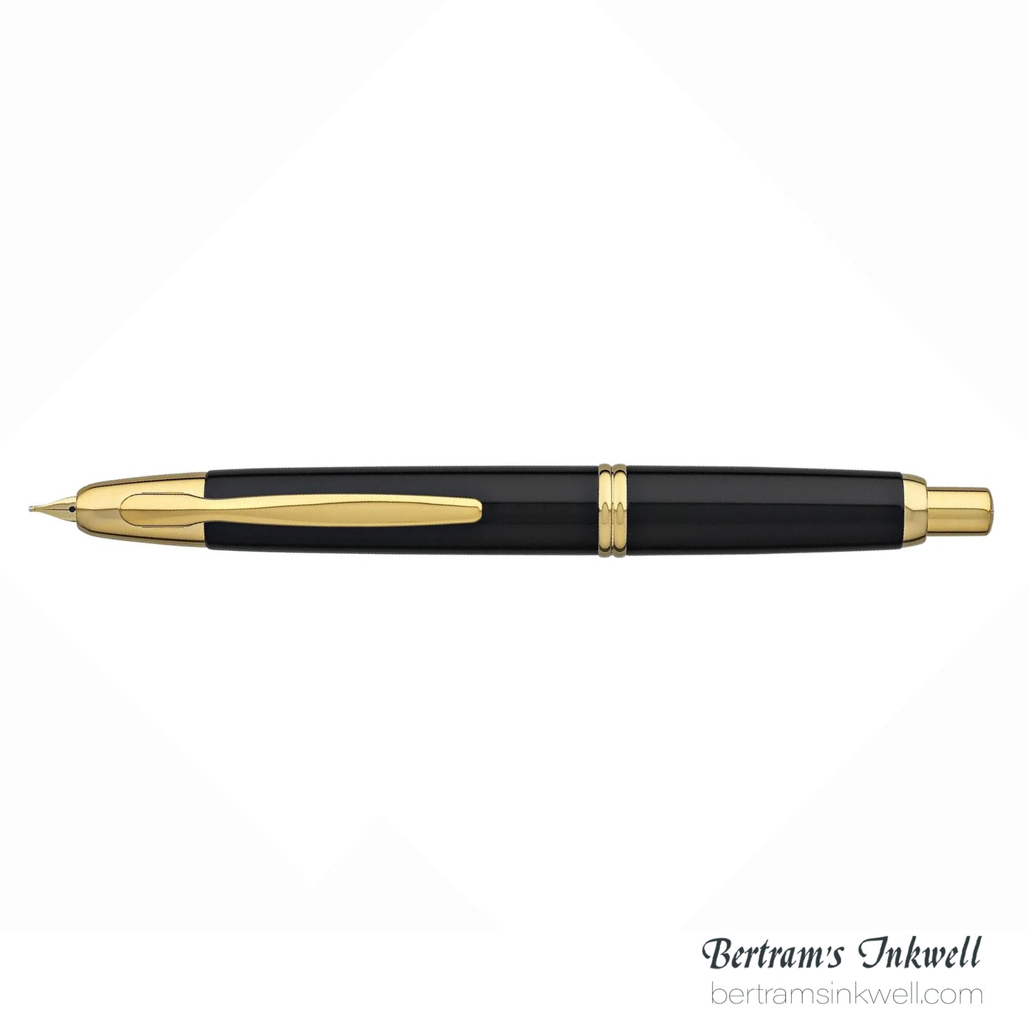 Pilot Vanishing Point Black and Gold Accents Fountain Pen