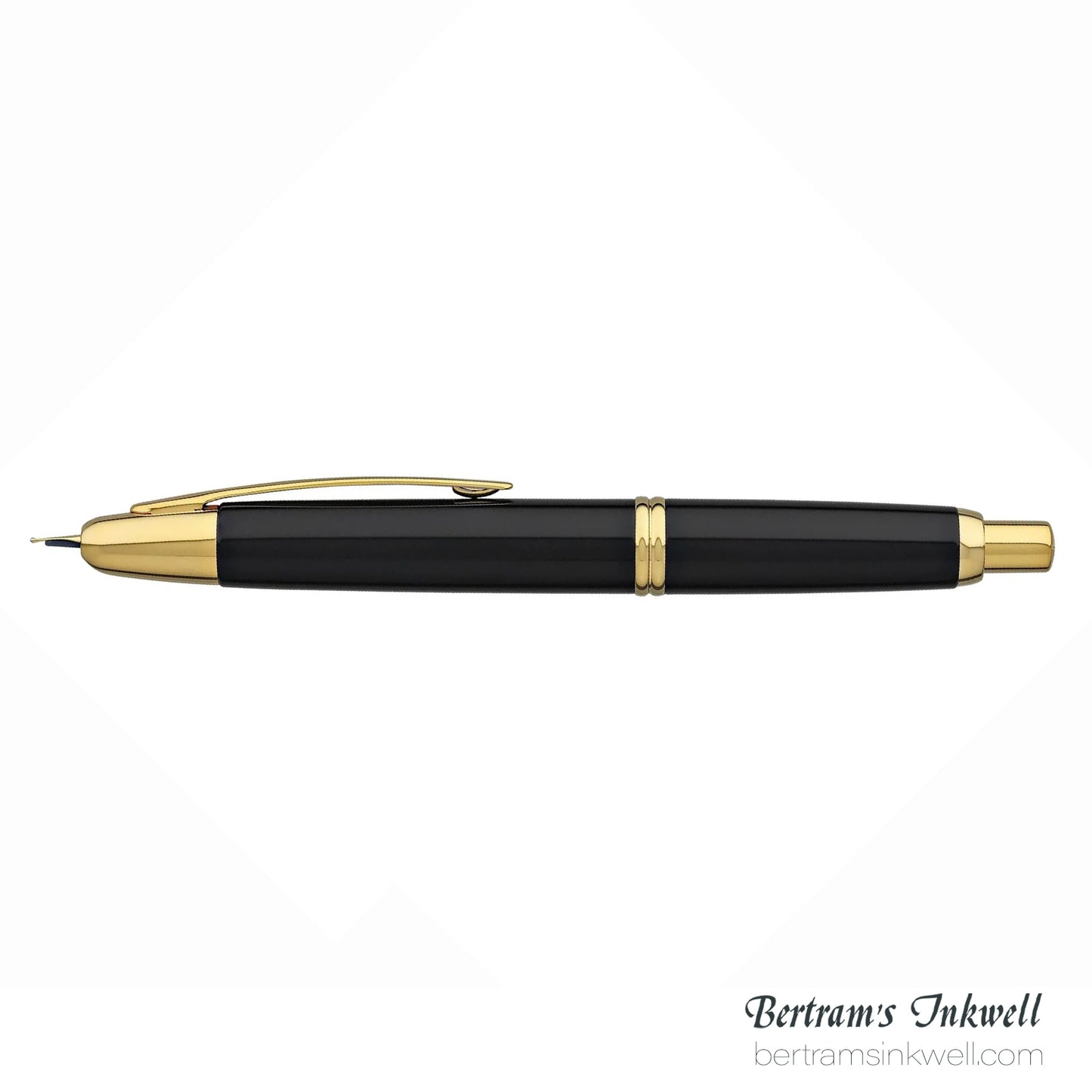 Pilot Vanishing Point Black and Gold Accents Fountain Pen