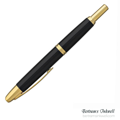 Pilot Vanishing Point Black and Gold Accents Fountain Pen