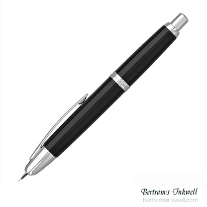 Pilot Vanishing Point Black and Rhodium Accents Fountain Pen