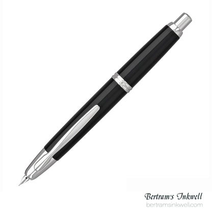 Pilot Vanishing Point Black and Rhodium Accents Fountain Pen