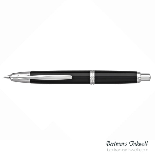 Pilot Vanishing Point Black and Rhodium Accents Fountain Pen