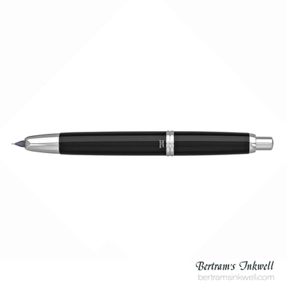 Pilot Vanishing Point Black and Rhodium Accents Fountain Pen