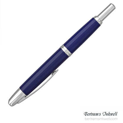 Pilot Vanishing Point Blue and Rhodium Accents Fountain Pen