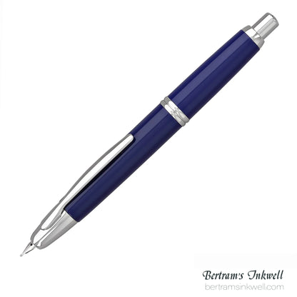 Pilot Vanishing Point Blue and Rhodium Accents Fountain Pen