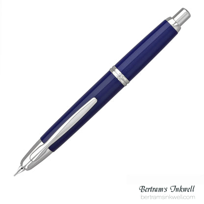 Pilot Vanishing Point Blue and Rhodium Accents Fountain Pen