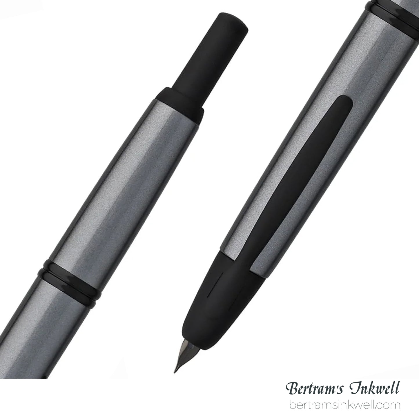 Pilot Vanishing Point Gunmetal Gray and Black Matte Fountain Pen