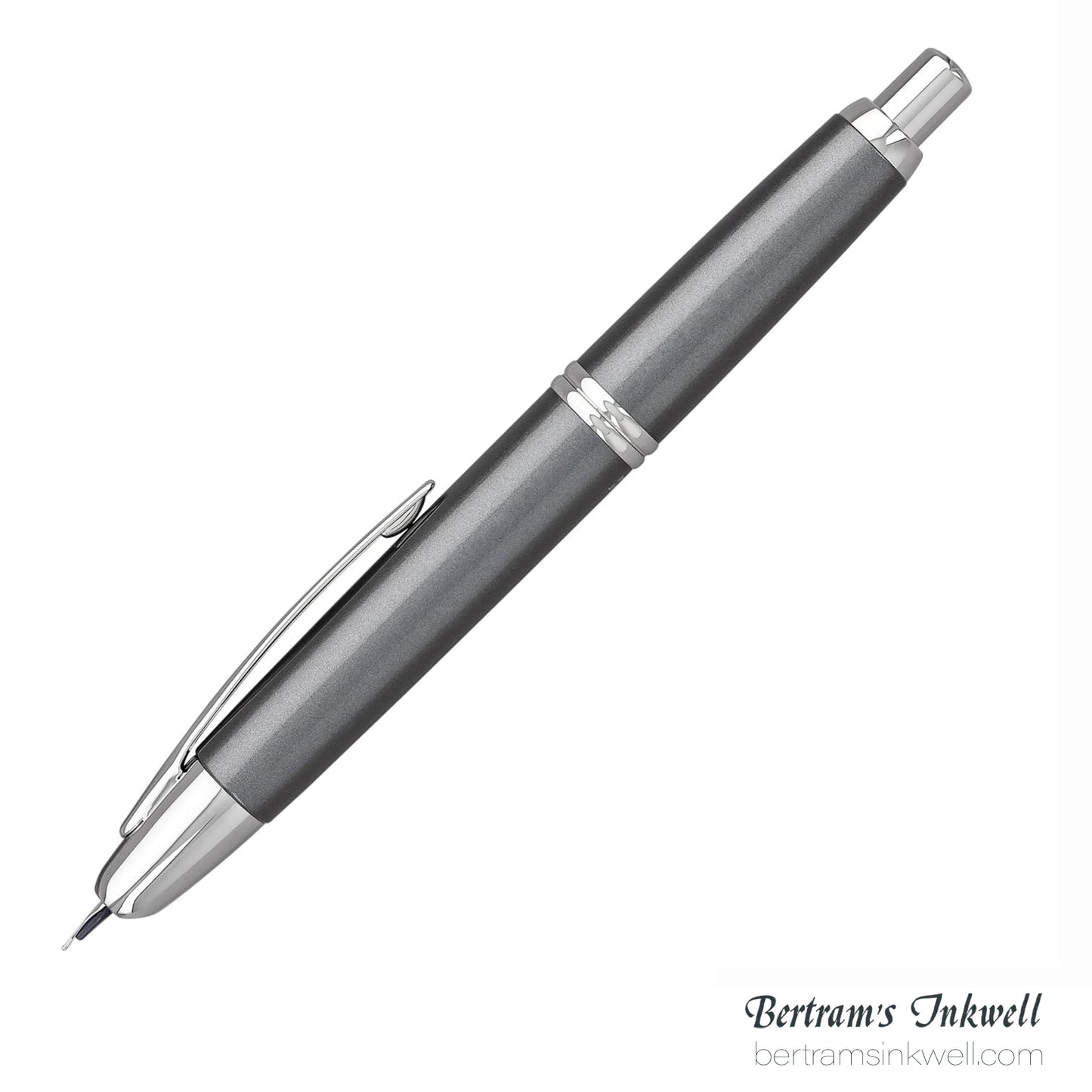 Pilot Vanishing Point Gun Metal Gray with Rhodium Accents Fountain Pen