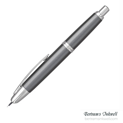 Pilot Vanishing Point Gun Metal Gray with Rhodium Accents Fountain Pen