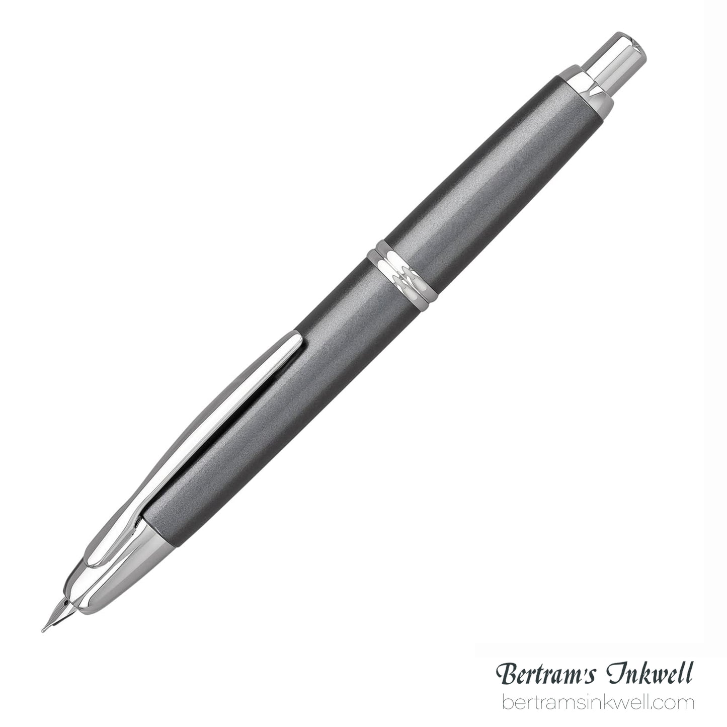 Pilot Vanishing Point Gun Metal Gray with Rhodium Accents Fountain Pen