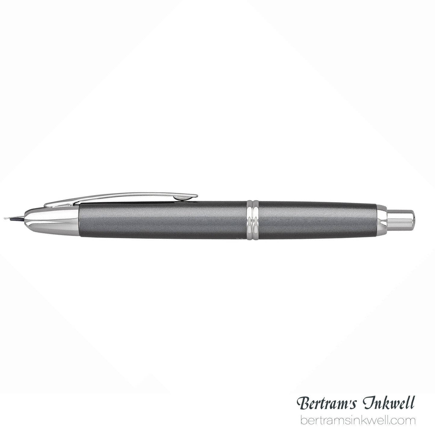 Pilot Vanishing Point Gun Metal Gray with Rhodium Accents Fountain Pen