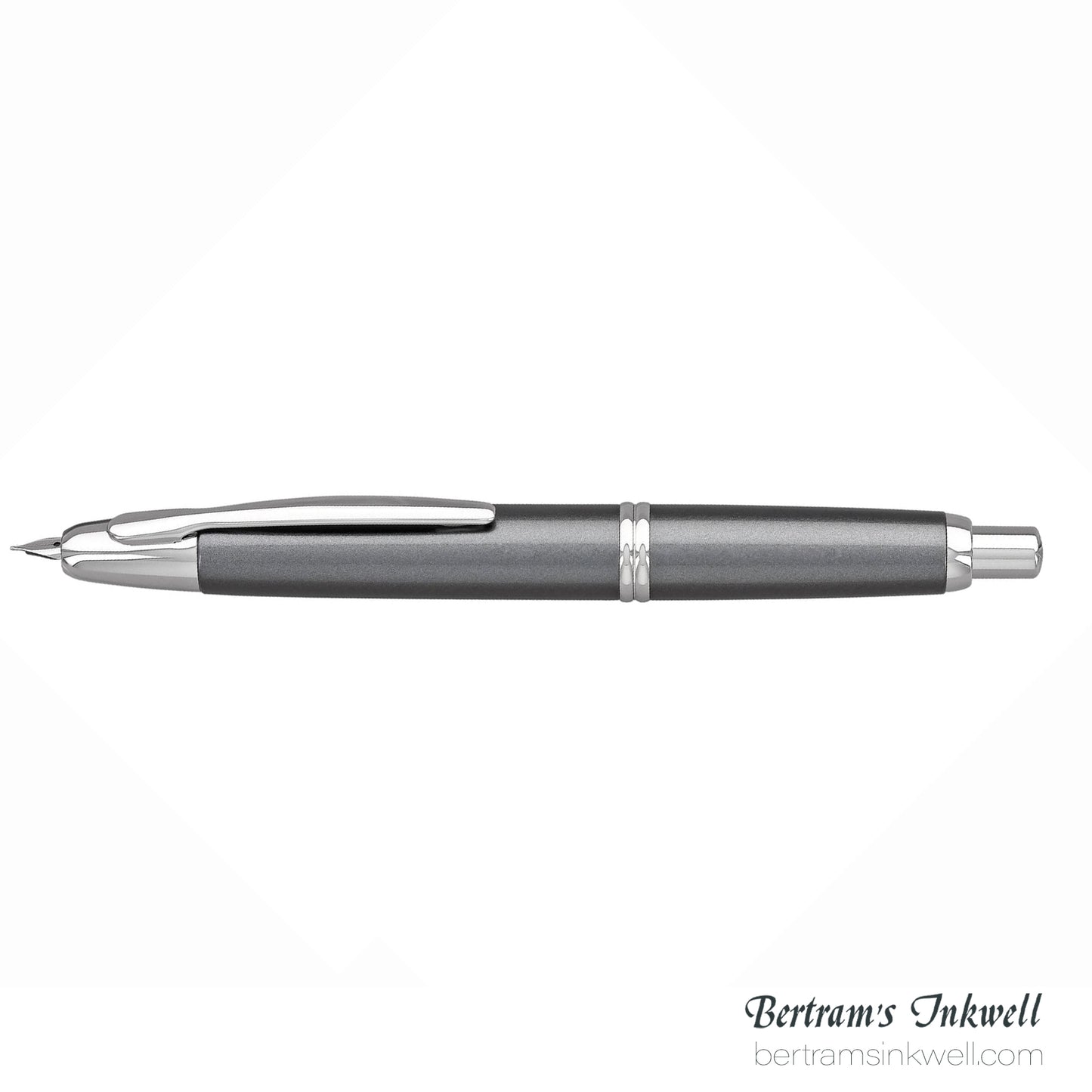 Pilot Vanishing Point Gun Metal Gray with Rhodium Accents Fountain Pen