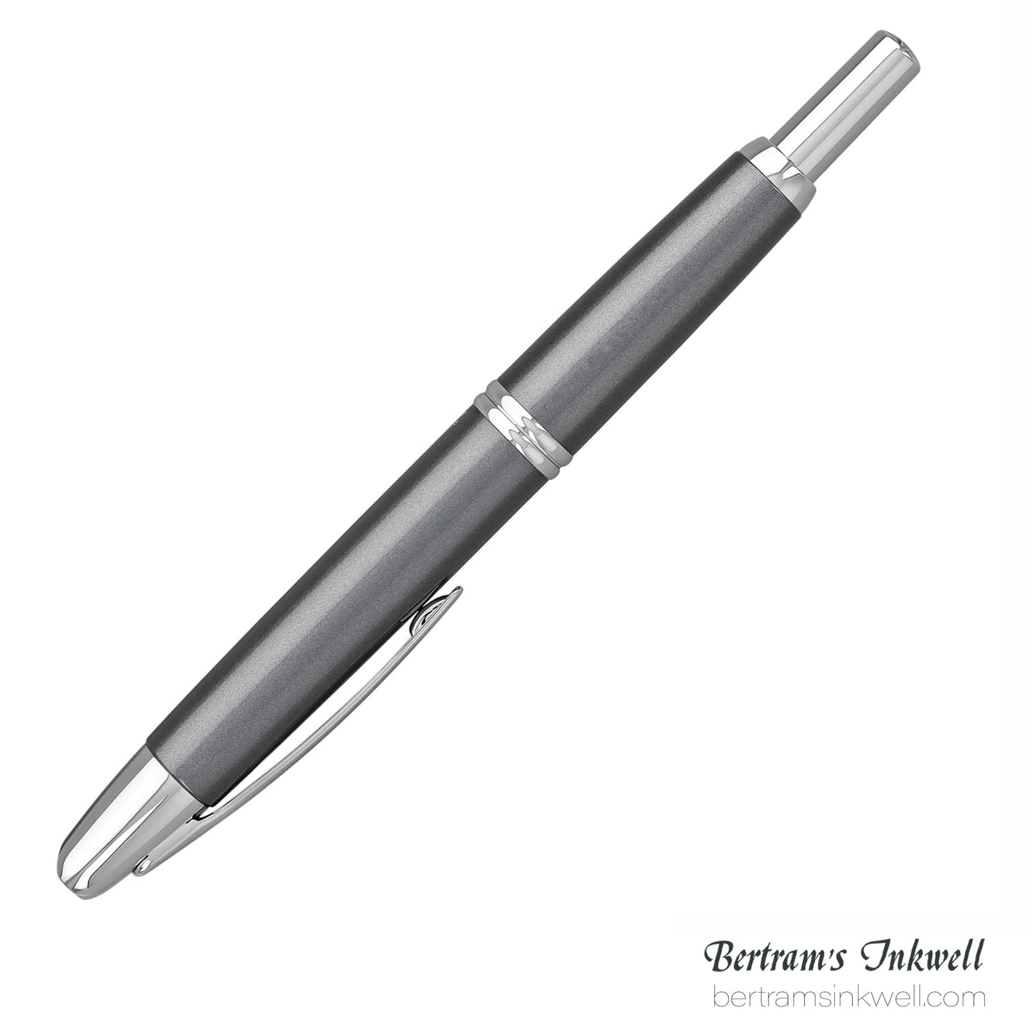 Pilot Vanishing Point Gun Metal Gray with Rhodium Accents Fountain Pen