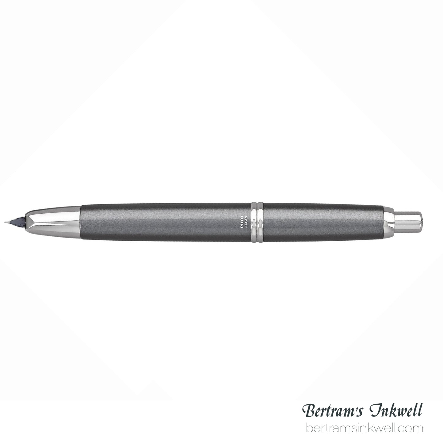 Pilot Vanishing Point Gun Metal Gray with Rhodium Accents Fountain Pen