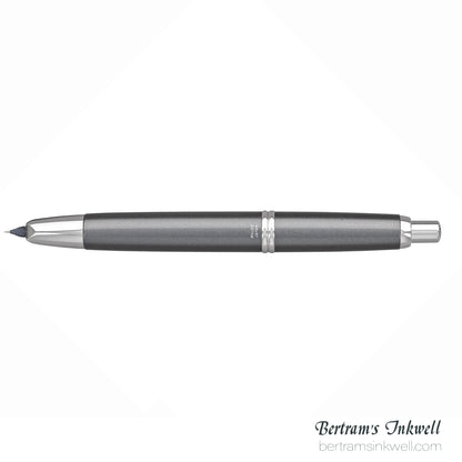Pilot Vanishing Point Gun Metal Gray with Rhodium Accents Fountain Pen