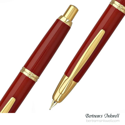 Pilot Vanishing Point Red and Gold Accents Fountain Pen