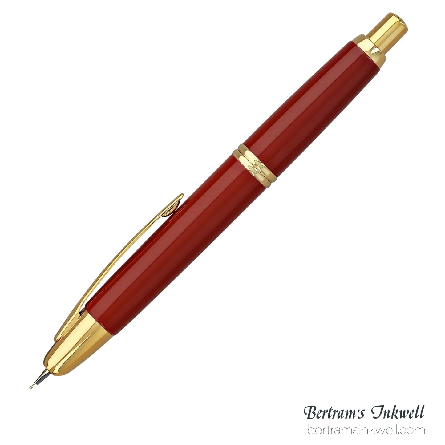 Pilot Vanishing Point Red and Gold Accents Fountain Pen