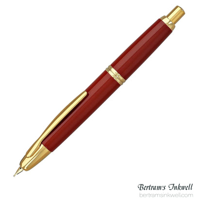 Pilot Vanishing Point Red and Gold Accents Fountain Pen