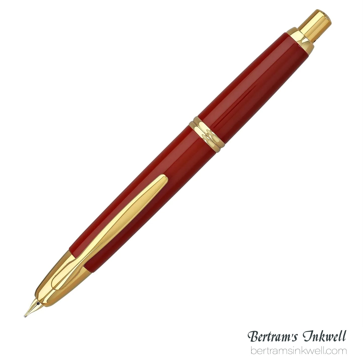 Pilot Vanishing Point Red and Gold Accents Fountain Pen
