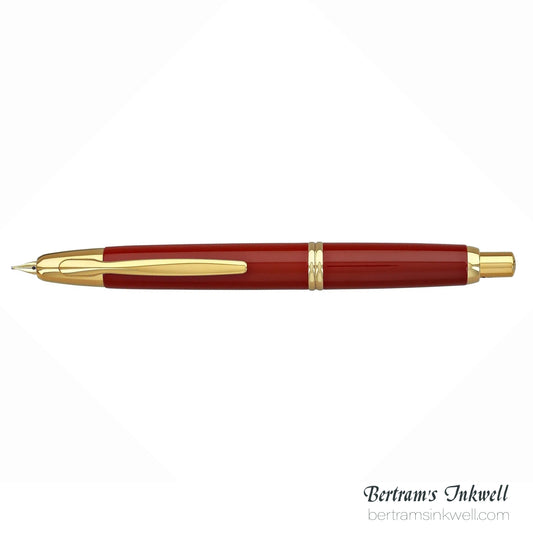 Pilot Vanishing Point Red and Gold Accents Fountain Pen
