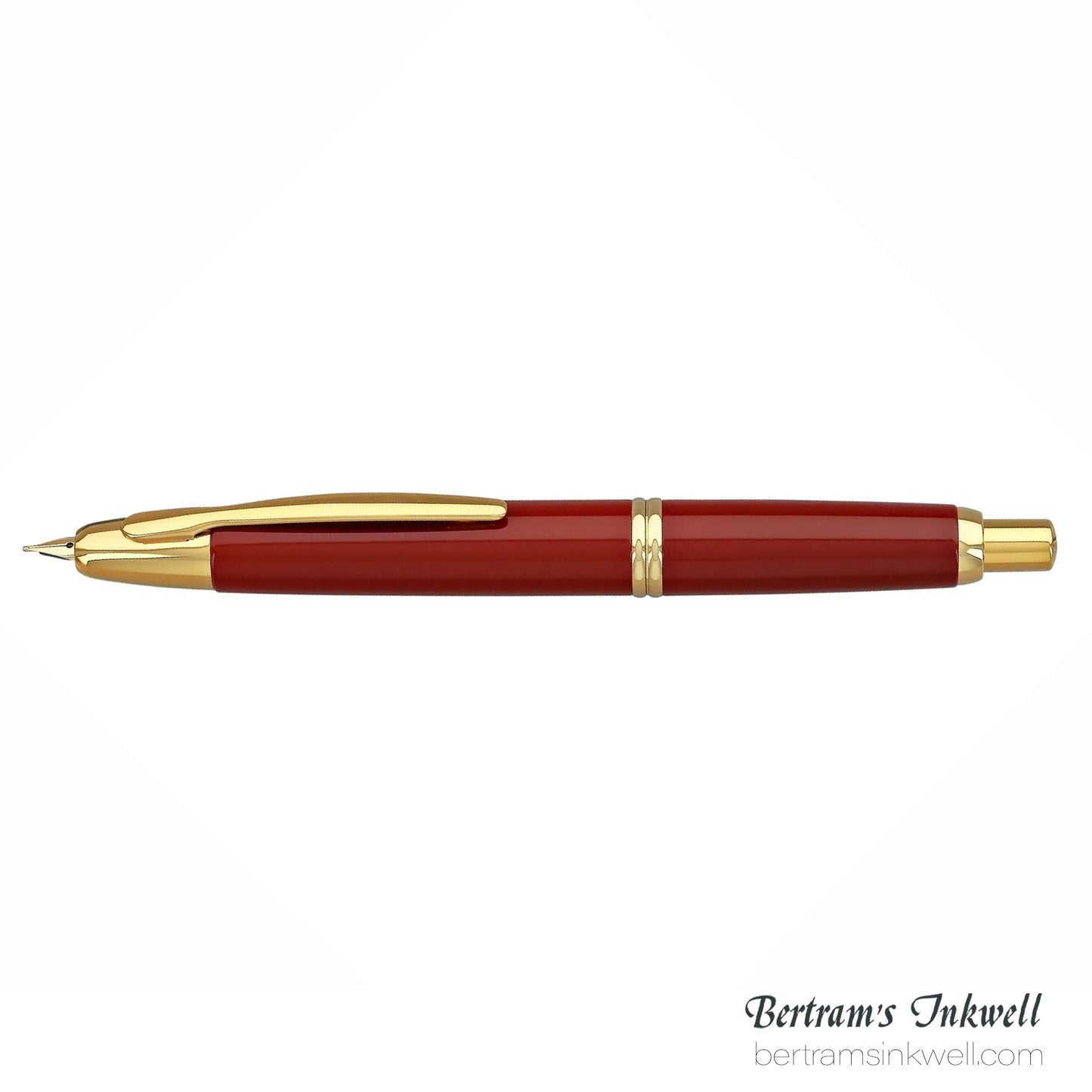 Pilot Vanishing Point Red and Gold Accents Fountain Pen